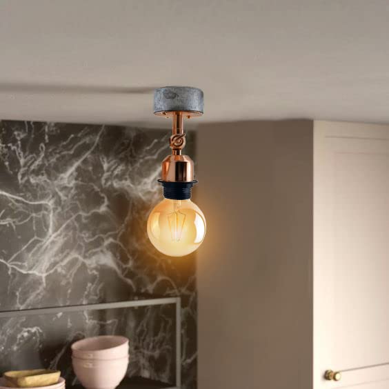 Conduit Box Wall Light – Galvanised, E27, Short Arm Holder - photo 20