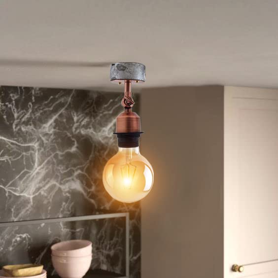 Conduit Box Wall Light – Galvanised, E27, Short Arm Holder - photo 24