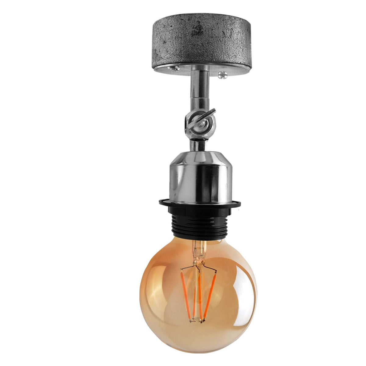 Conduit Box Wall Light – Galvanised, E27, Short Arm Holder - photo 9