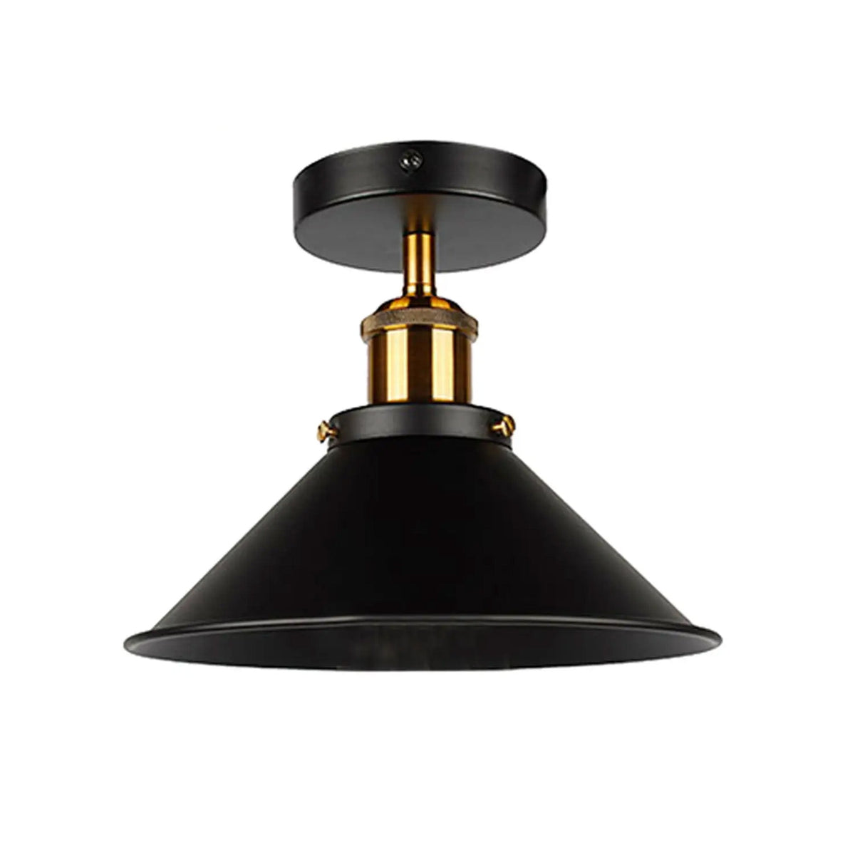 Cone Lamp Shade - 22 cm, Black, Single