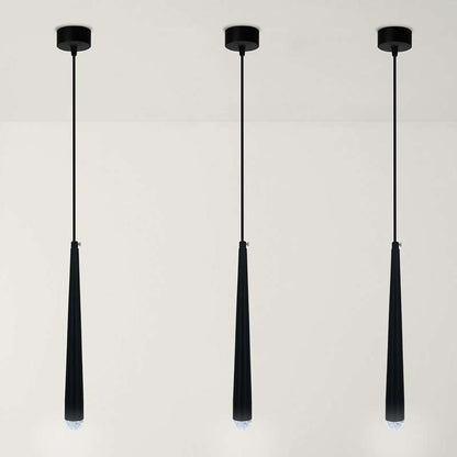 Slim Cone LED Pendant Light – Black, 3W, Glass Tip, Single or Pair - photo 6
