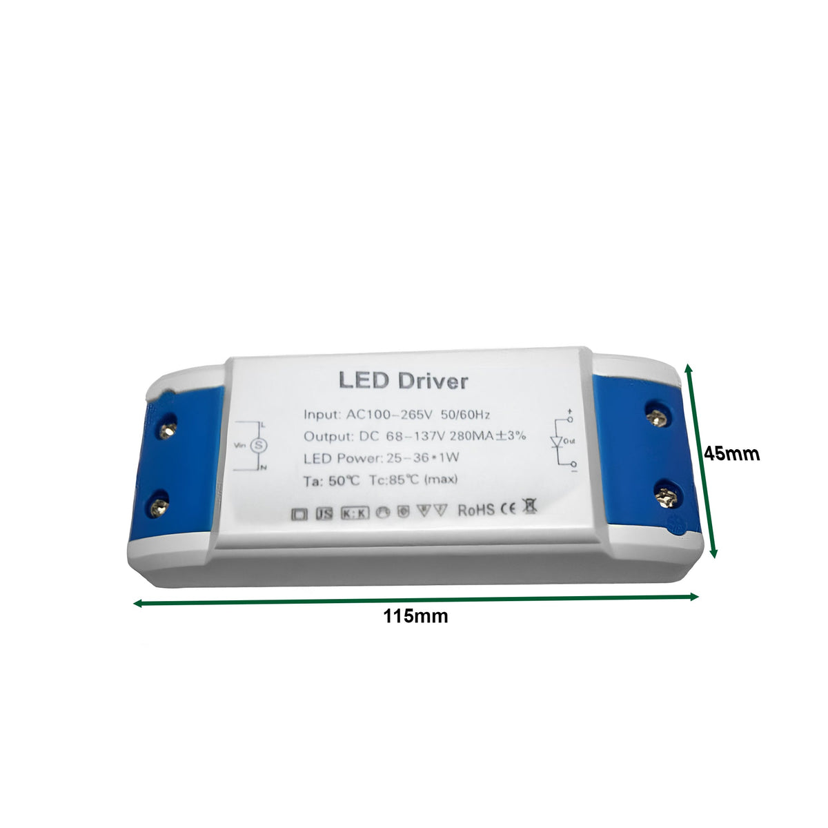 Constant Current LED Driver 280mA – 3W to 24W - photo 12