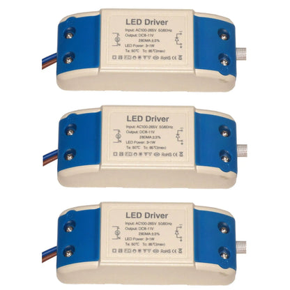 Constant Current LED Driver 280mA – 3W to 24W - 3W, Pack of 3