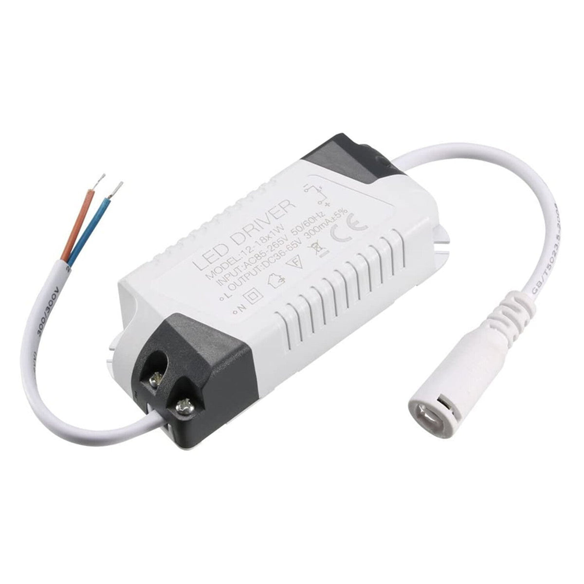 Constant Current LED Driver 300mA to 1000mA – 3W to 50W - 18W 300mA, Single