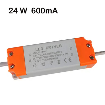Constant Current LED Driver 300mA to 1000mA – 3W to 50W - 24W 600mA, Single