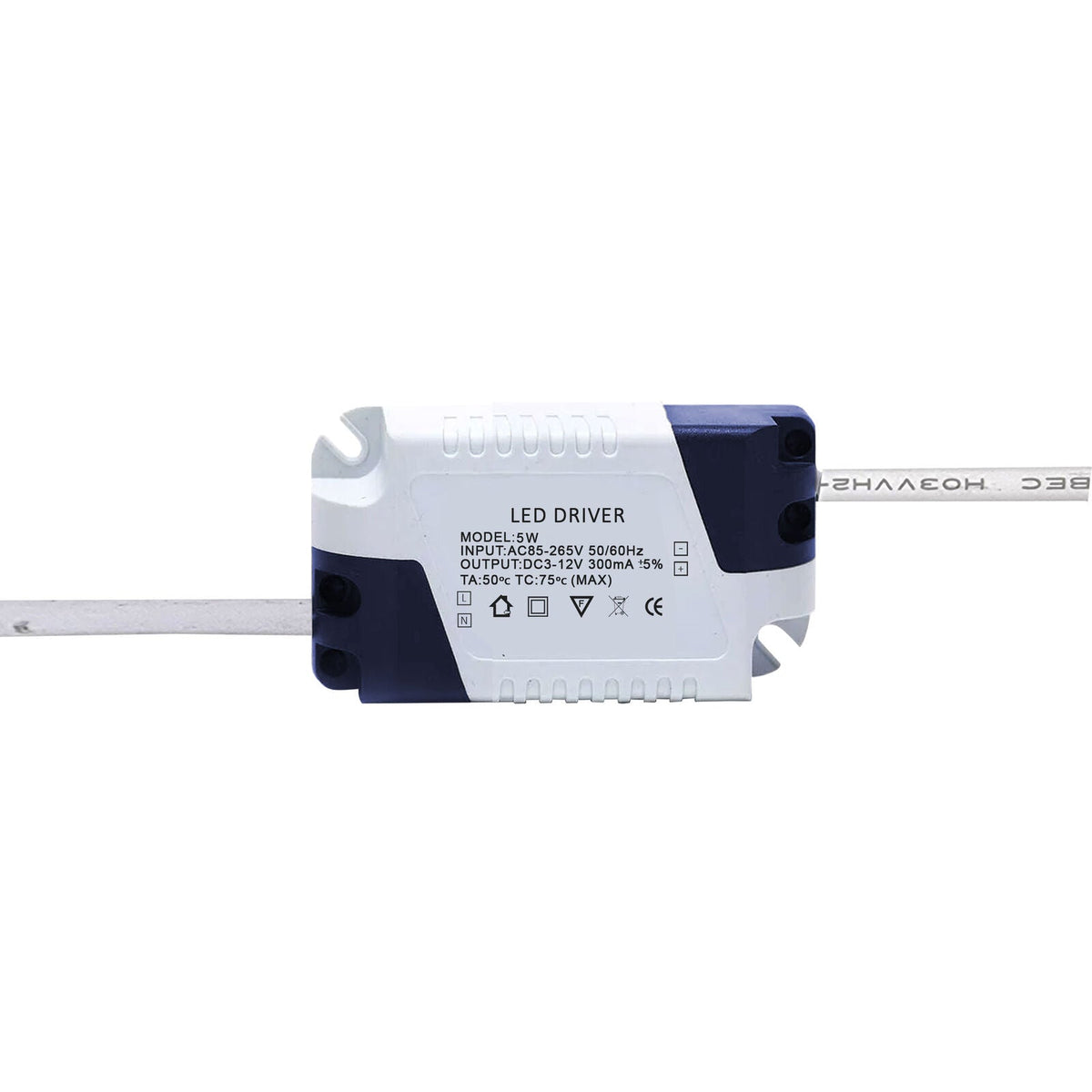Constant Current LED Driver 300mA to 1000mA – 3W to 50W - 5W 300mA, Single