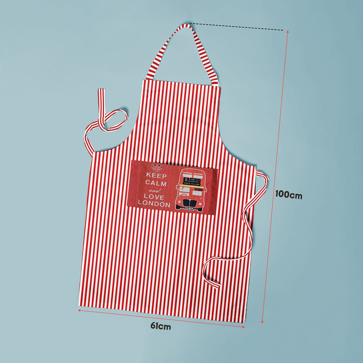 Striped Cotton Bib Aprons, Pack of 2 – London, Bonjour or Brown Pinstripe - photo 6