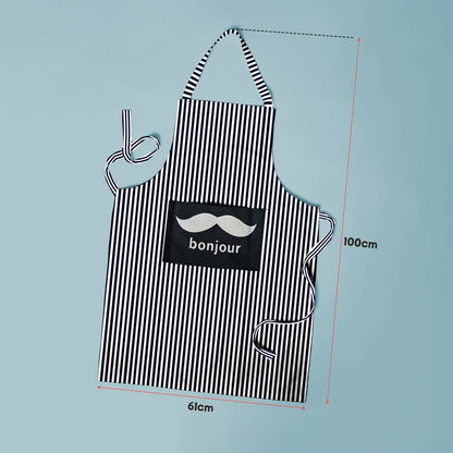 Striped Cotton Bib Aprons, Pack of 2 – London, Bonjour or Brown Pinstripe - photo 8