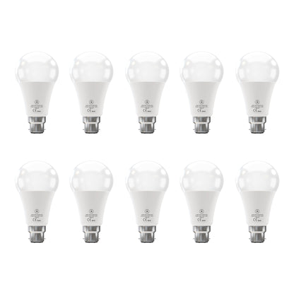 Cool White LED GLS Bulbs 6500K – A55, A60, A65, A95 & T75 - A95 22W, B22, Pack of 10