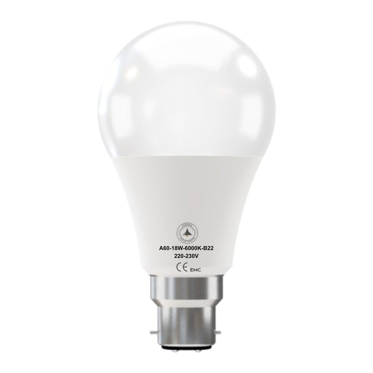Cool White LED GLS Bulbs 6500K – A55, A60, A65, A95 & T75 - GLS 18W, B22, Single
