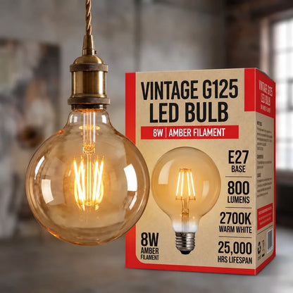 Cool White LED GLS Bulbs 6500K – A55, A60, A65, A95 & T75 - GLS 9W, B22, Single