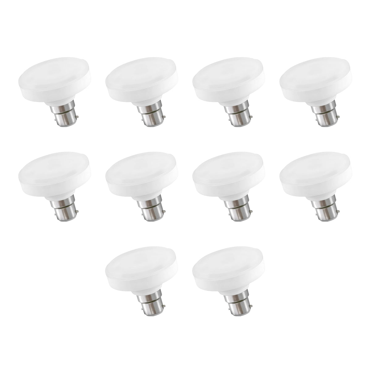 Cool White LED GLS Bulbs 6500K – A55, A60, A65, A95 & T75 - T75 12W, B22, Pack of 10