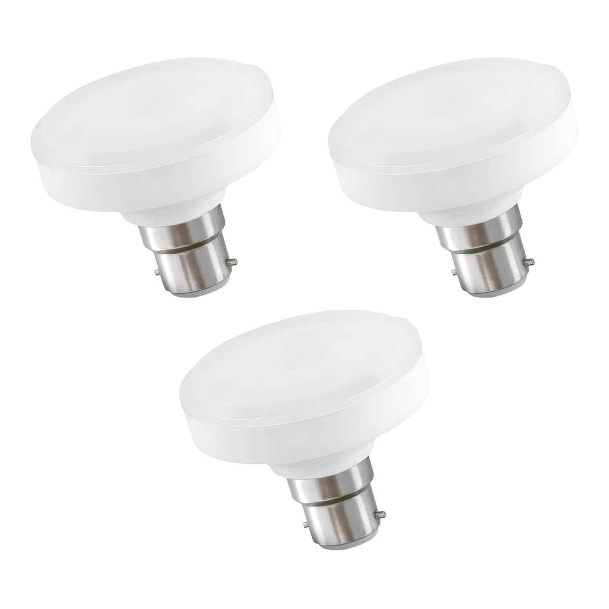 Cool White LED GLS Bulbs 6500K – A55, A60, A65, A95 & T75 - T75 12W, B22, Pack of 3