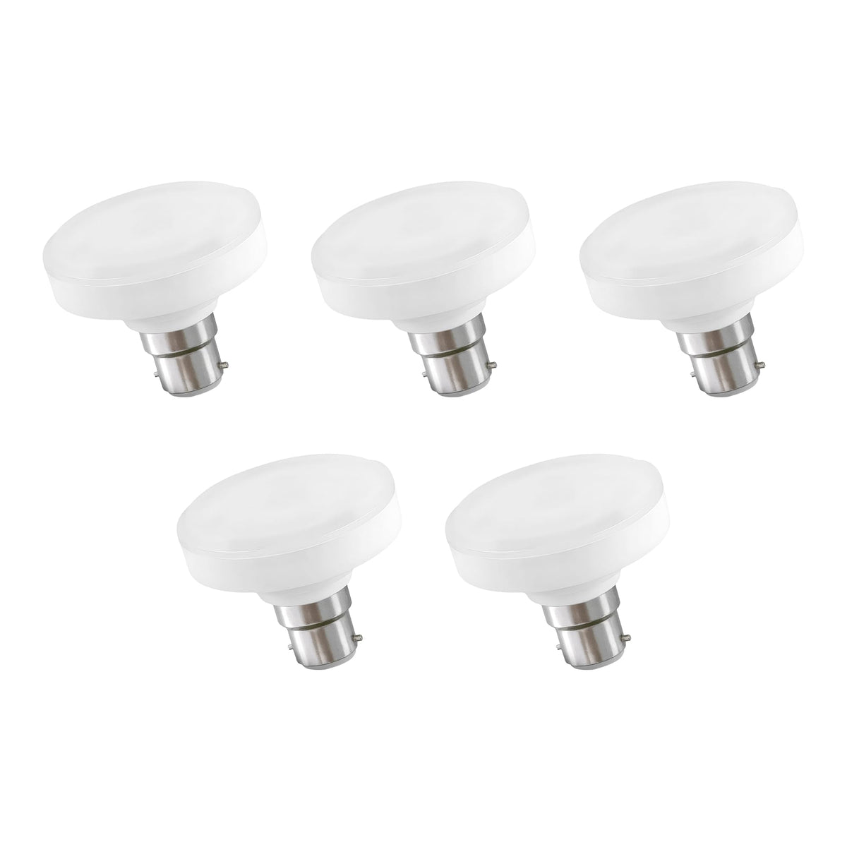 Cool White LED GLS Bulbs 6500K – A55, A60, A65, A95 & T75 - T75 12W, B22, Pack of 5