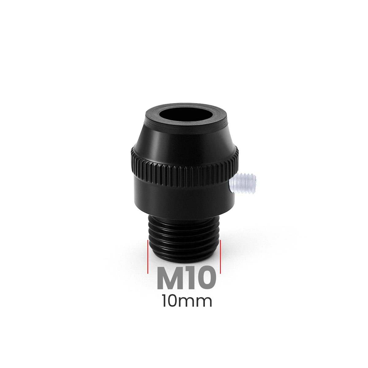 Knurled Metal Cord Grip M10 – 4 Finishes, Pack of 5 - Black, Standard, Pack of 5