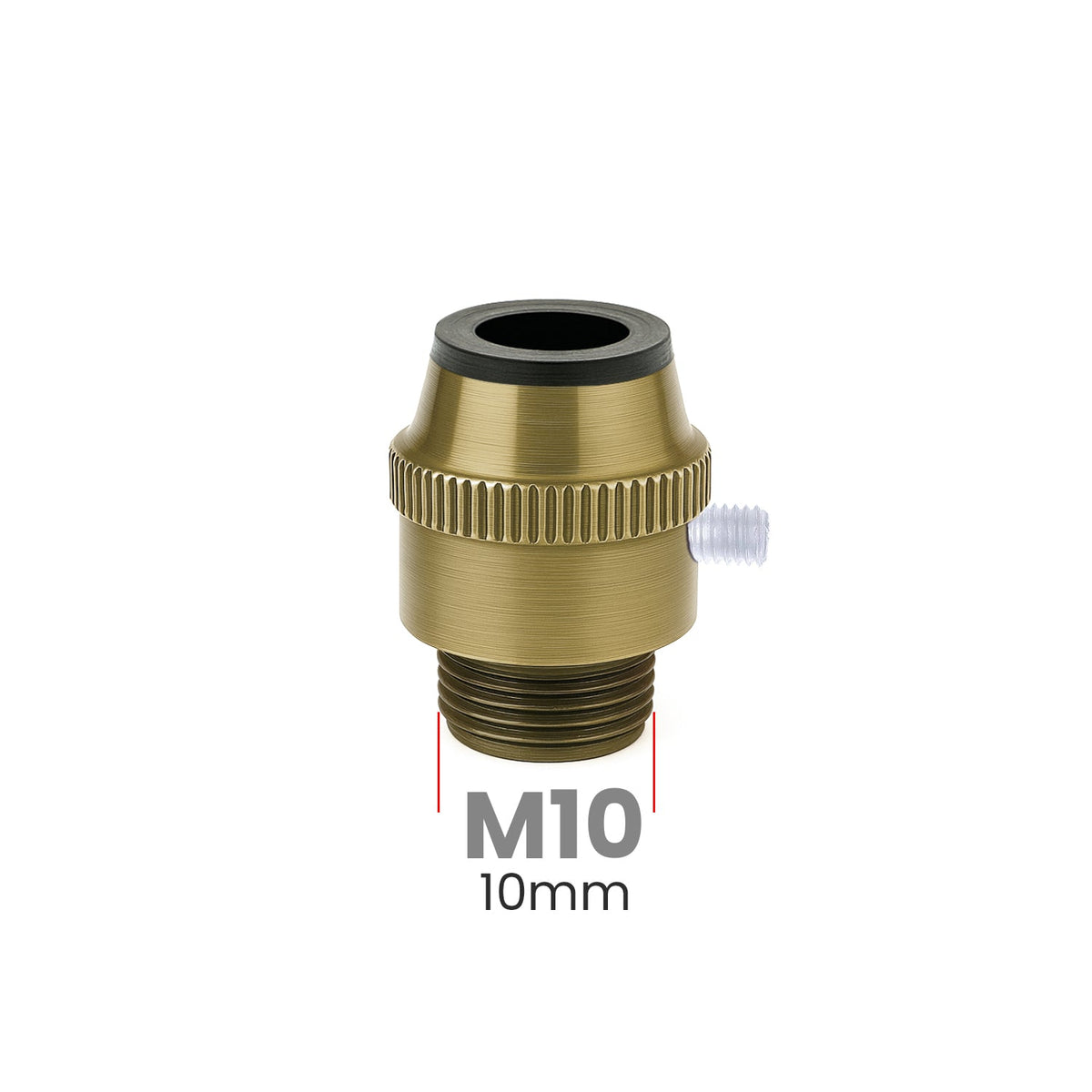 Knurled Metal Cord Grip M10 – 4 Finishes, Pack of 5 - Green Brass, Standard, Pack of 5