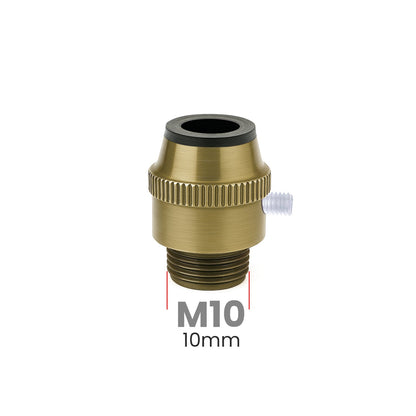 Knurled Metal Cord Grip M10 – 4 Finishes, Pack of 5 - Green Brass, Standard, Pack of 5
