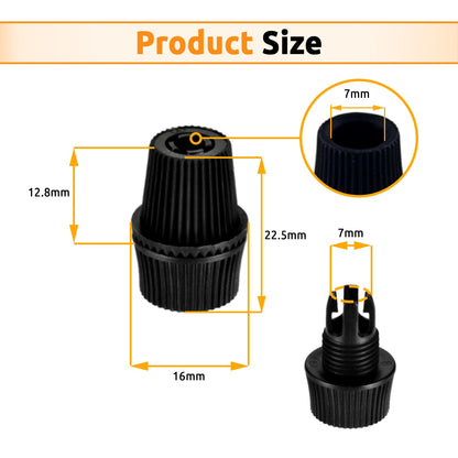 Ribbed Plastic Cord Grip – 16 x 22.5 mm, Black, Green or White - photo 2