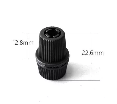 Ribbed Plastic Cord Grip – 16 x 22.5 mm, Black, Green or White - photo 6
