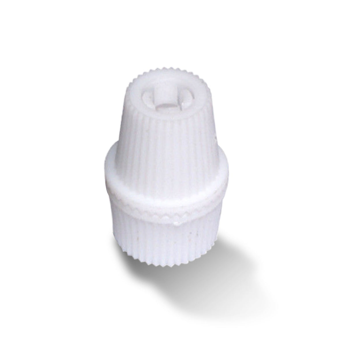 Ribbed Plastic Cord Grip – 16 x 22.5 mm, Black, Green or White - White, Single, Standard