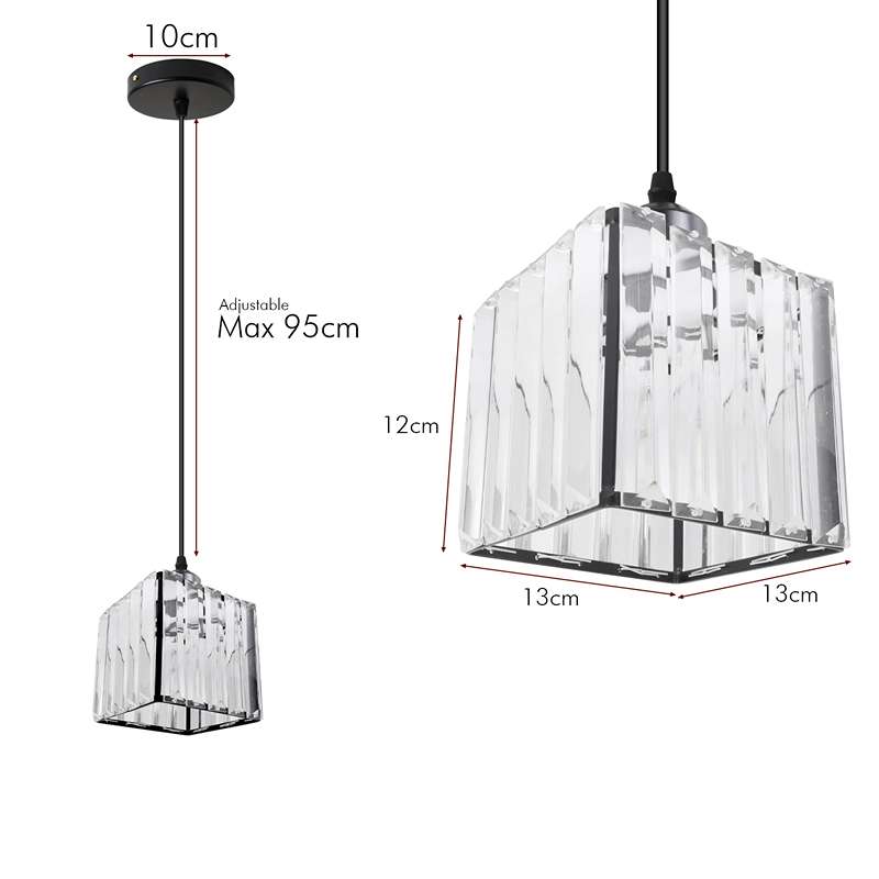 Crystal Cage Lamp Shade – Easy Fit with Reducer Ring - photo 2
