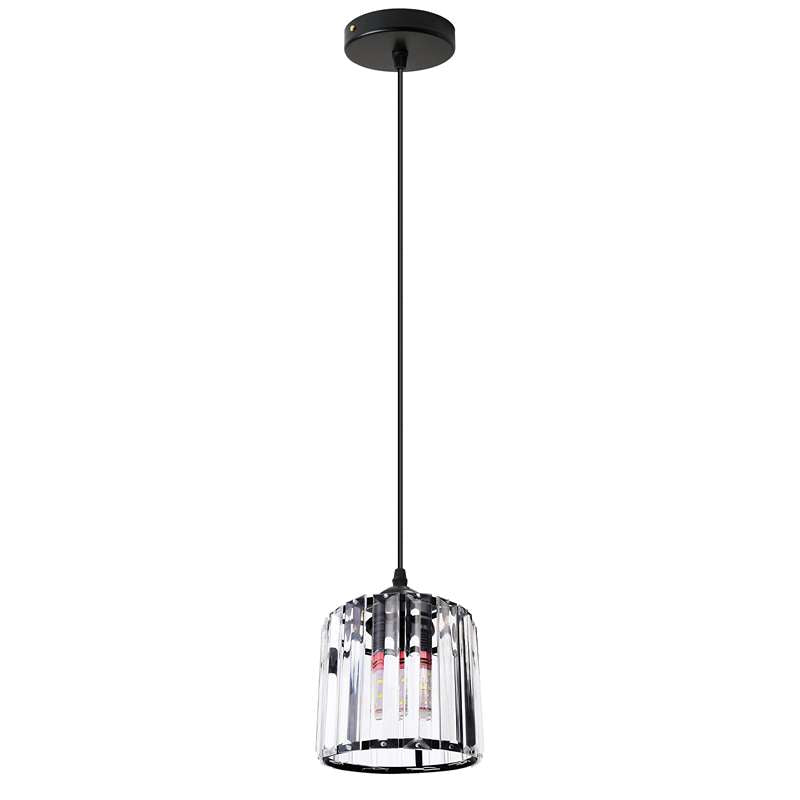 Crystal Cage Lamp Shade – Easy Fit with Reducer Ring - Black, WCCY1RO, Single