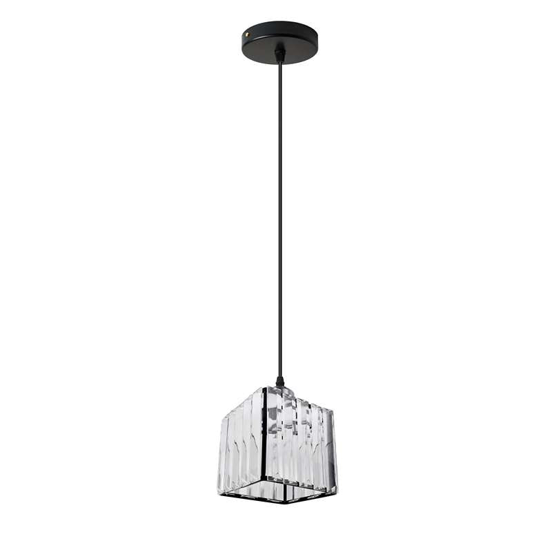 Crystal Cage Lamp Shade – Easy Fit with Reducer Ring - Black, WCCY1SQ, Single