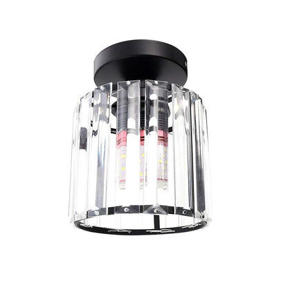 Crystal Cage Lamp Shade – Easy Fit with Reducer Ring - Black, WCCYRO, Single