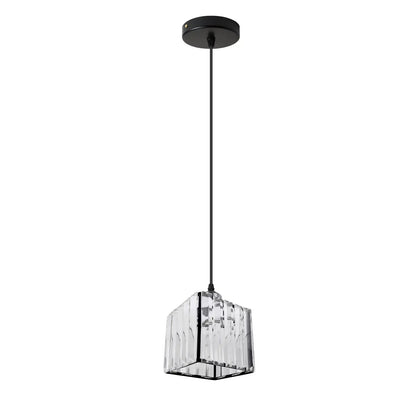 Crystal Cage Lamp Shade – Easy Fit with Reducer Ring - Black, with ST64 Bulb, Pack of 2