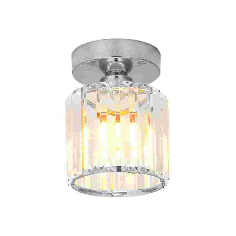 Crystal Cage Lamp Shade – Easy Fit with Reducer Ring - Chrome, WCCYRO, Single