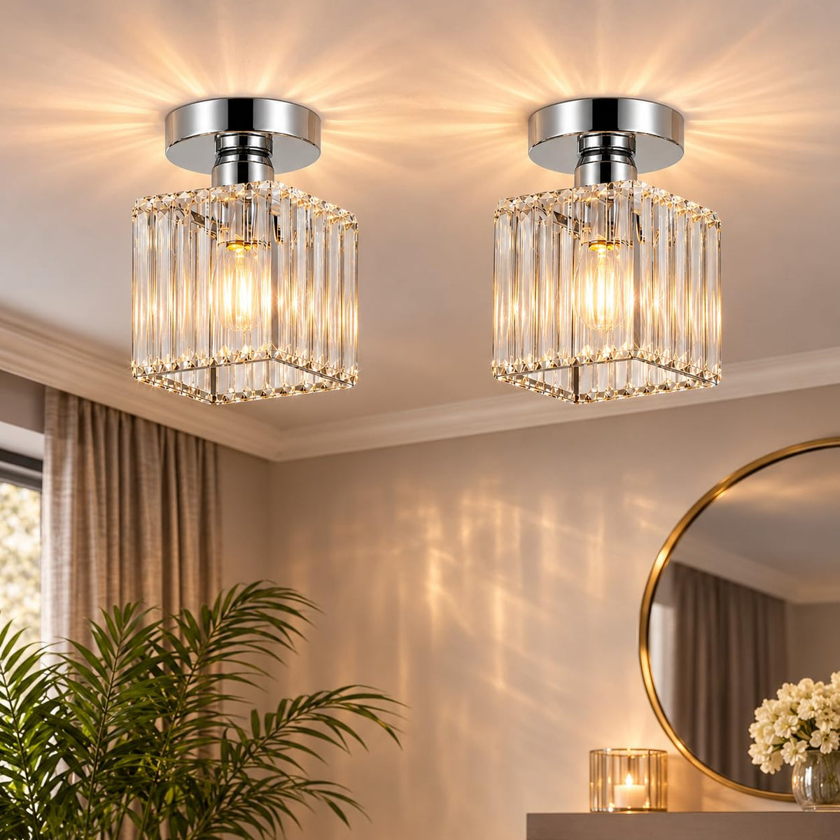 Crystal Cage Lamp Shade – Easy Fit with Reducer Ring - photo 21