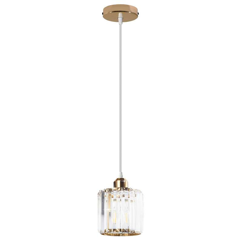 Crystal Cage Lamp Shade – Easy Fit with Reducer Ring - Gold, WCCY1RO, Single