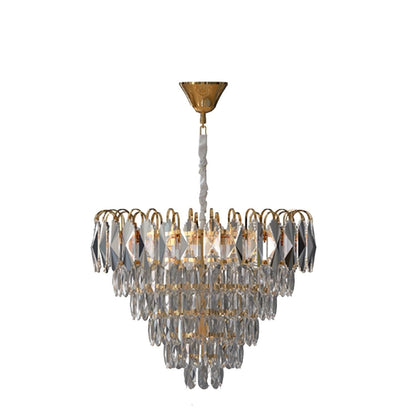 Crystal Lamp Shade - 30 cm, Gold, Single