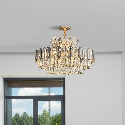 Crystal Lamp Shade - 40 cm (LSCA2L400SG), Standard, Single