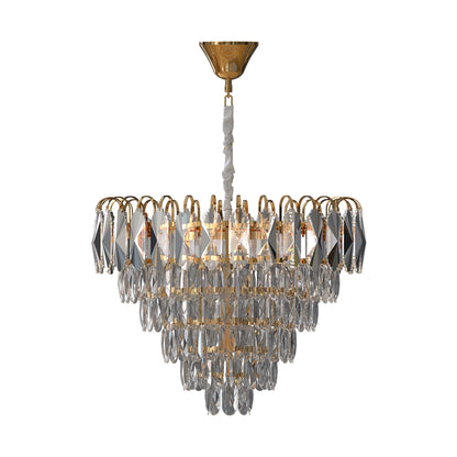 Crystal Lamp Shade - 50 cm (LSCA500), Gold, Single