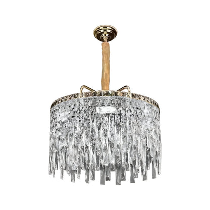 Crystal Lamp Shade - 50 cm (LSCAGC500), Gold, Single