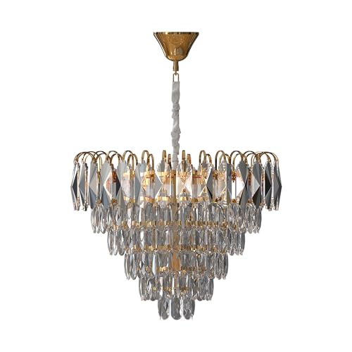 Crystal Lamp Shade - 60 cm (LSCA600), Gold, Single