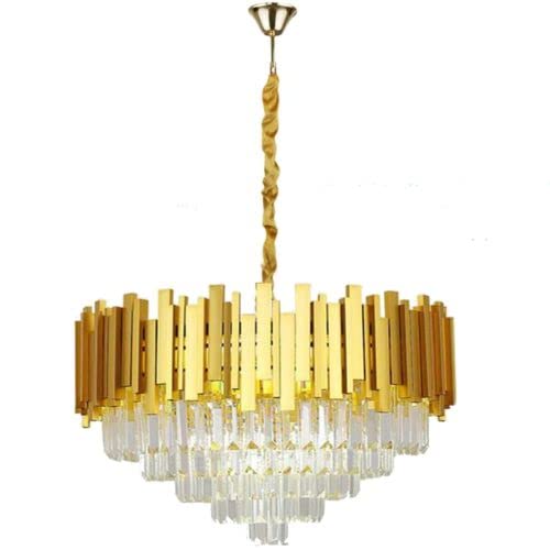 Crystal Lamp Shade - 80 cm, Gold Glass, Single