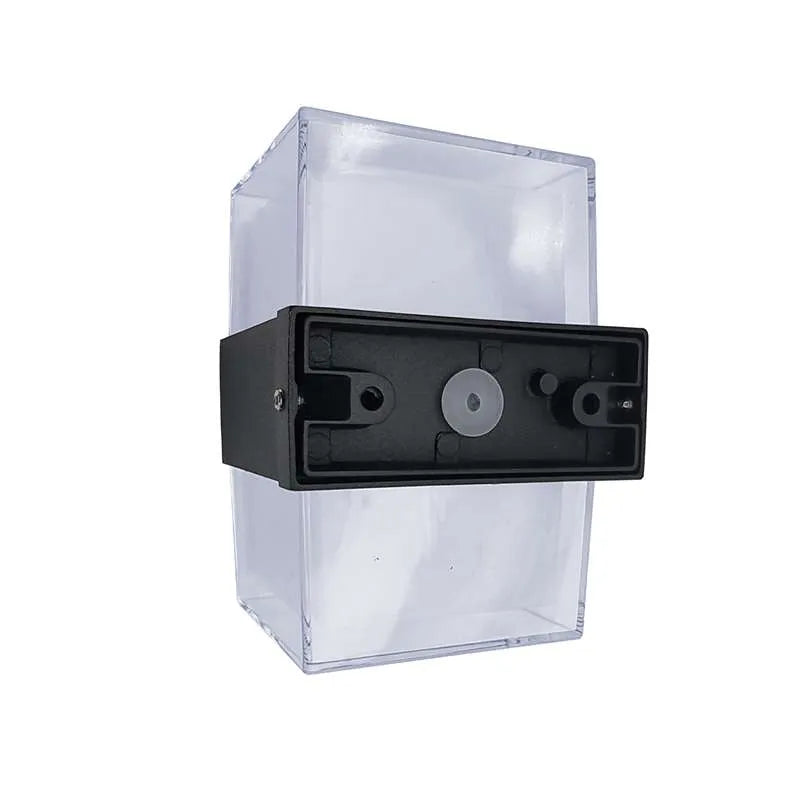 Cuboid Up Down LED Wall Light 12W IP54 – Black, Warm White - photo 5