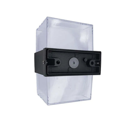 Cuboid Up Down LED Wall Light 12W IP54 – Black, Warm White - photo 5