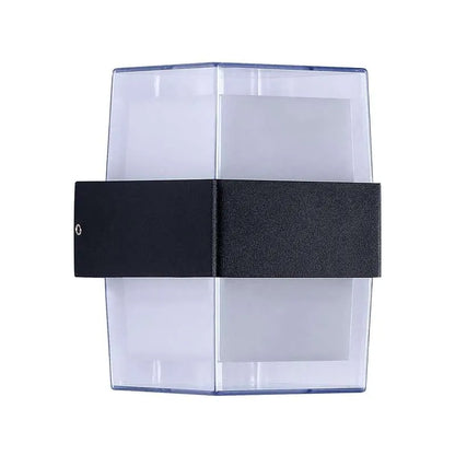 Cuboid Up Down LED Wall Light 12W IP54 – Black, Warm White - photo 6
