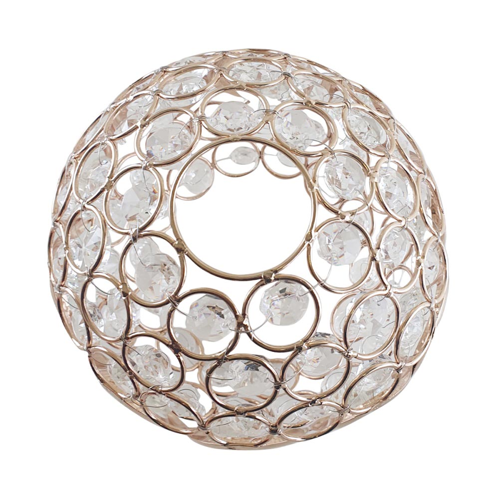 Gold Crystal Cup Lamp Shade – 15 cm - photo 4