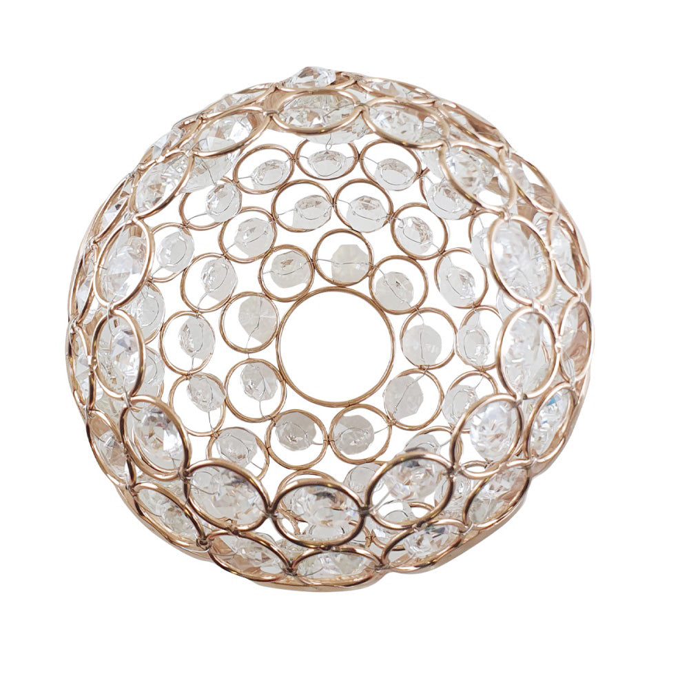 Gold Crystal Cup Lamp Shade – 15 cm - photo 5