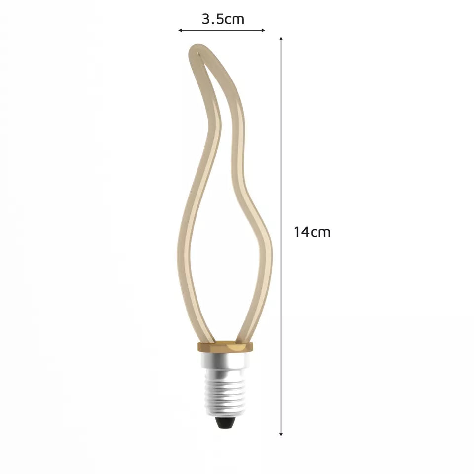 Decorative E14 LED Filament Bulbs – Flame & Leaf - photo 3