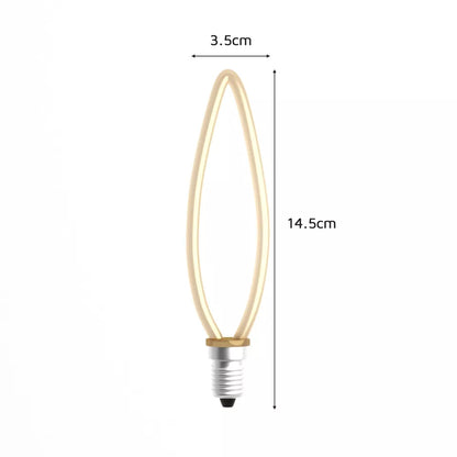 Decorative E14 LED Filament Bulbs – Flame & Leaf - photo 4