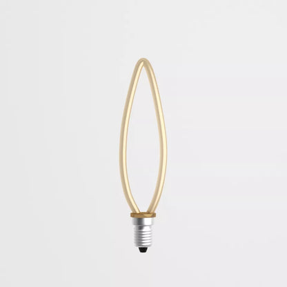 Decorative E14 LED Filament Bulbs – Flame & Leaf - Leaf, Single