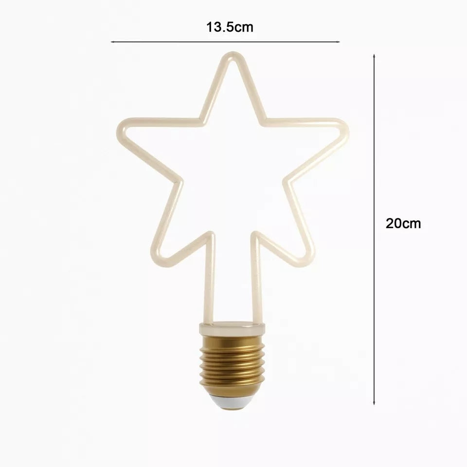 Decorative LED Filament Bulbs E27 – Heart, Star, Spiral, Christmas Tree & More - photo 10