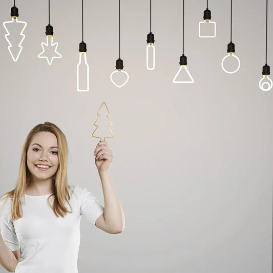 Decorative LED Filament Bulbs E27 – Heart, Star, Spiral, Christmas Tree & More - photo 2