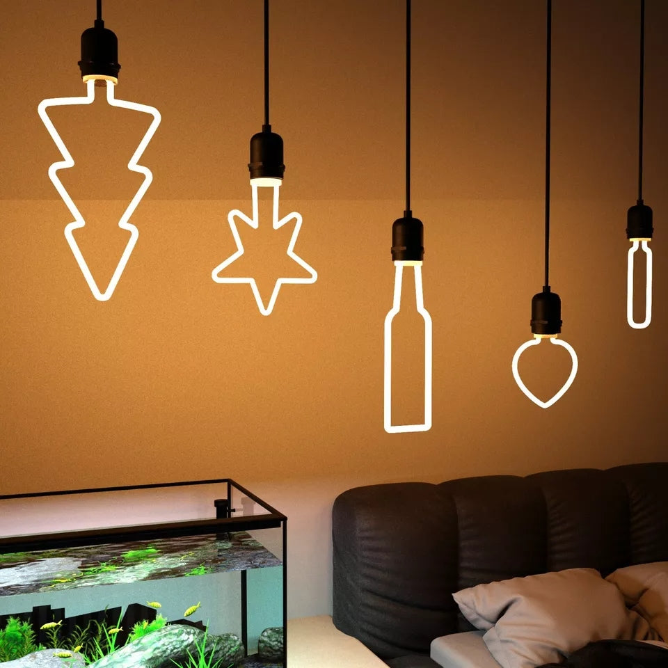 Decorative LED Filament Bulbs E27 – Heart, Star, Spiral, Christmas Tree & More - photo 3