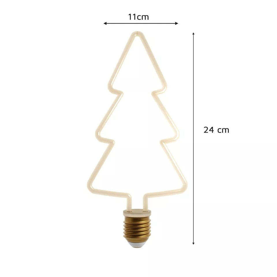 Decorative LED Filament Bulbs E27 – Heart, Star, Spiral, Christmas Tree & More - photo 7